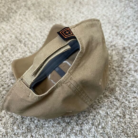 5.11 Tactical tan military adjustable cap hat - Picture 3 of 5